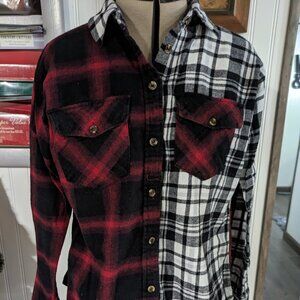 Bicolor plaid flannel size XS Women's